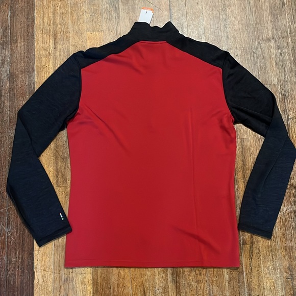 Smartwool Classic Thermal 1/4 zip Rhythmic Red Men’s XL NWT - Picture 6 of 6